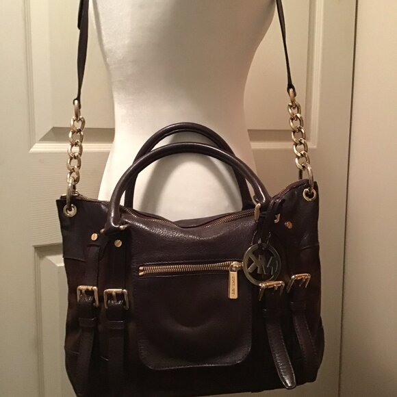 Michael Kors McGraw Slim Satchel Large Leather bag - Great condition - Picture 1 of 9